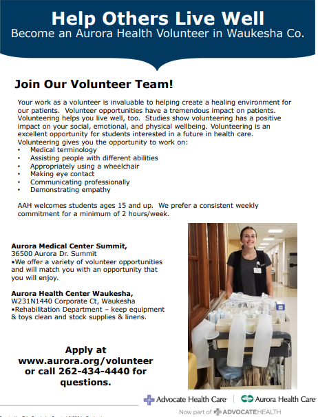 aurora volunteer