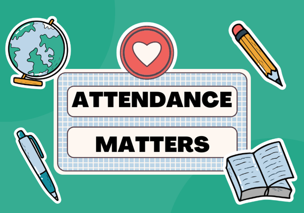 attendance matters graphic for November 2025 newsletter