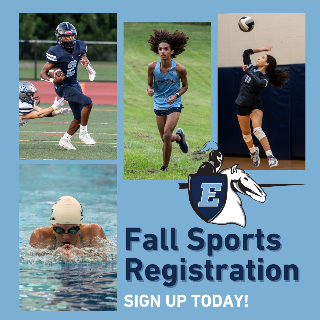 Fall Sports registration.  Sign up today!