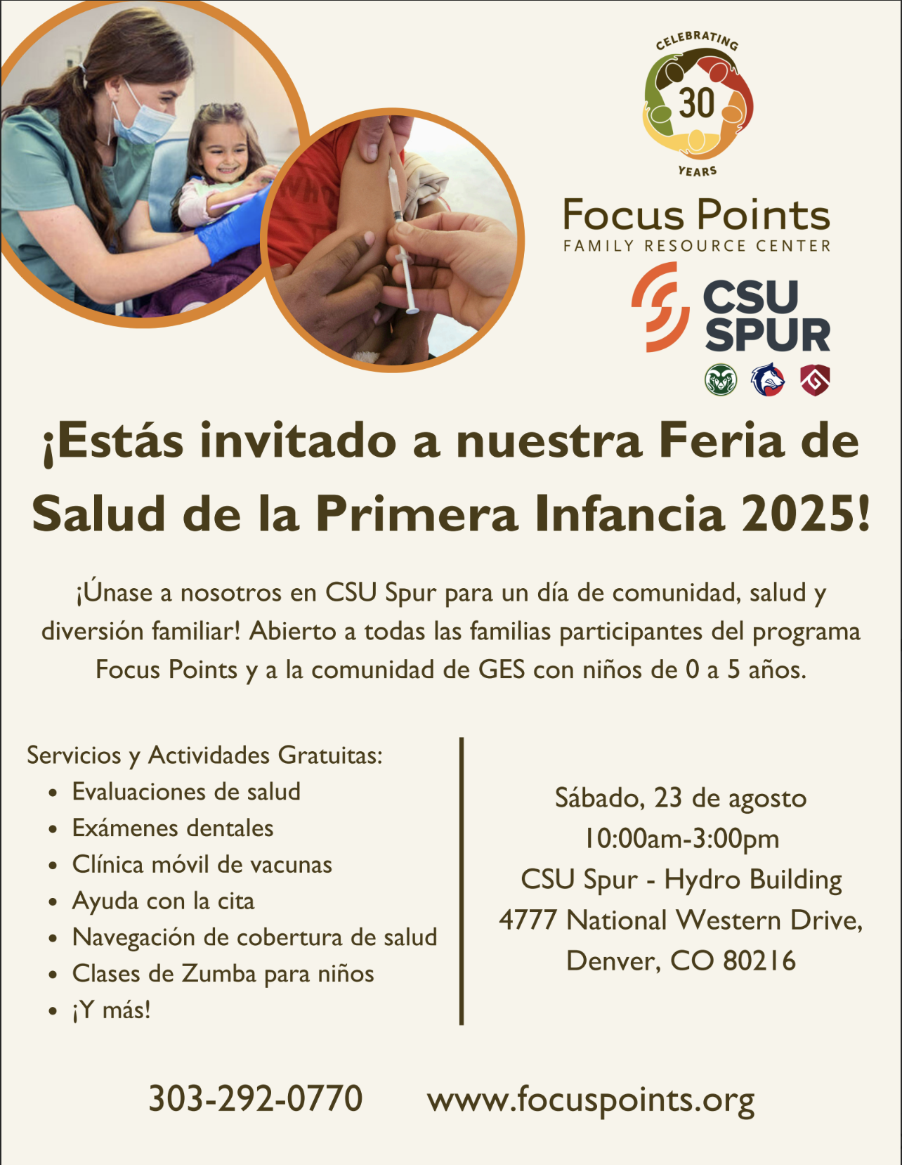 Early Childhood Fair Flyer in Spanish