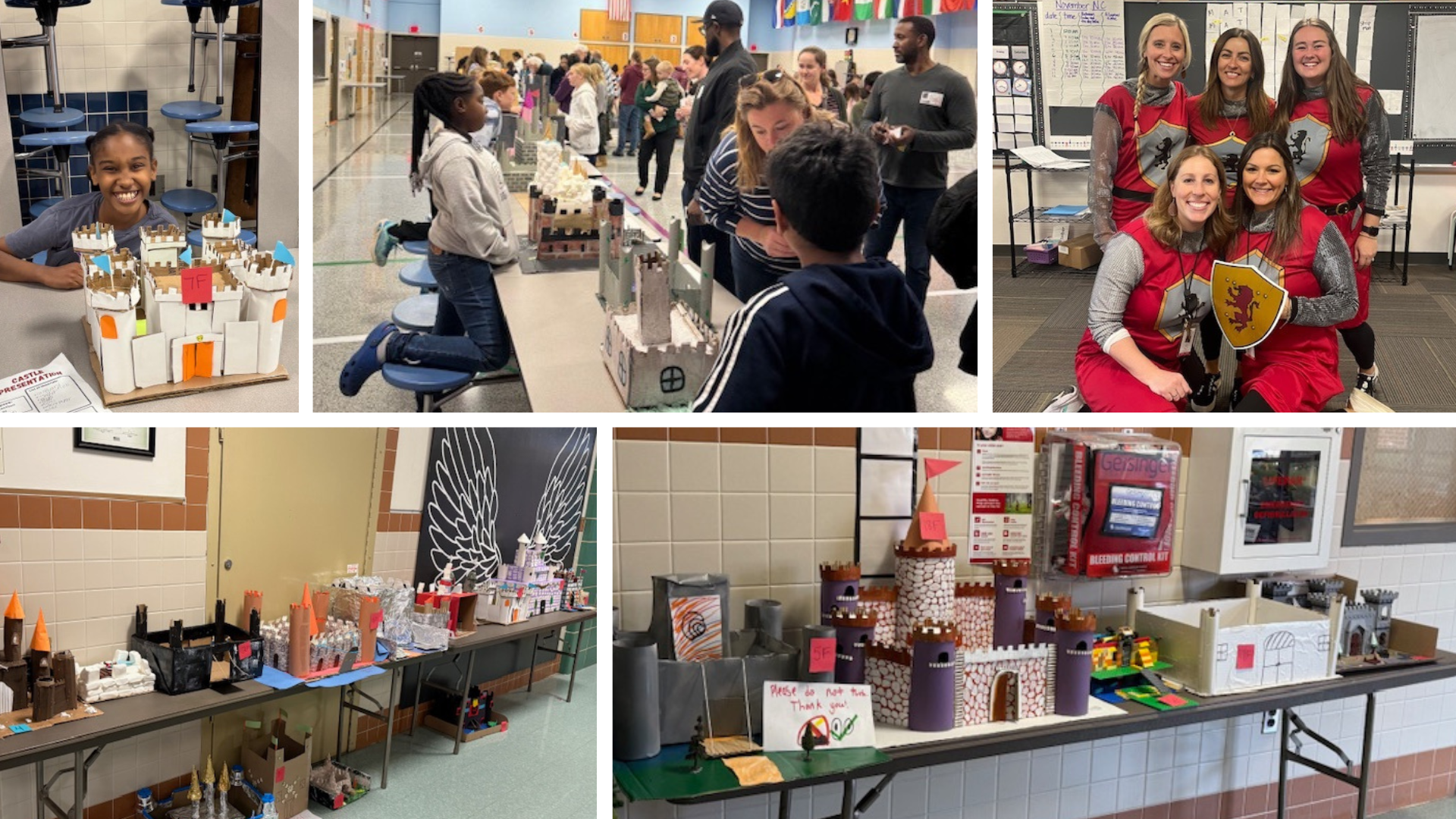 4th graders at Silver Spring Elementary School recently hosted a Medieval Museum.