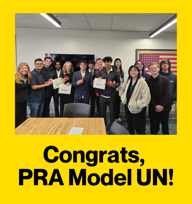 Congrats, PRA Model UN!