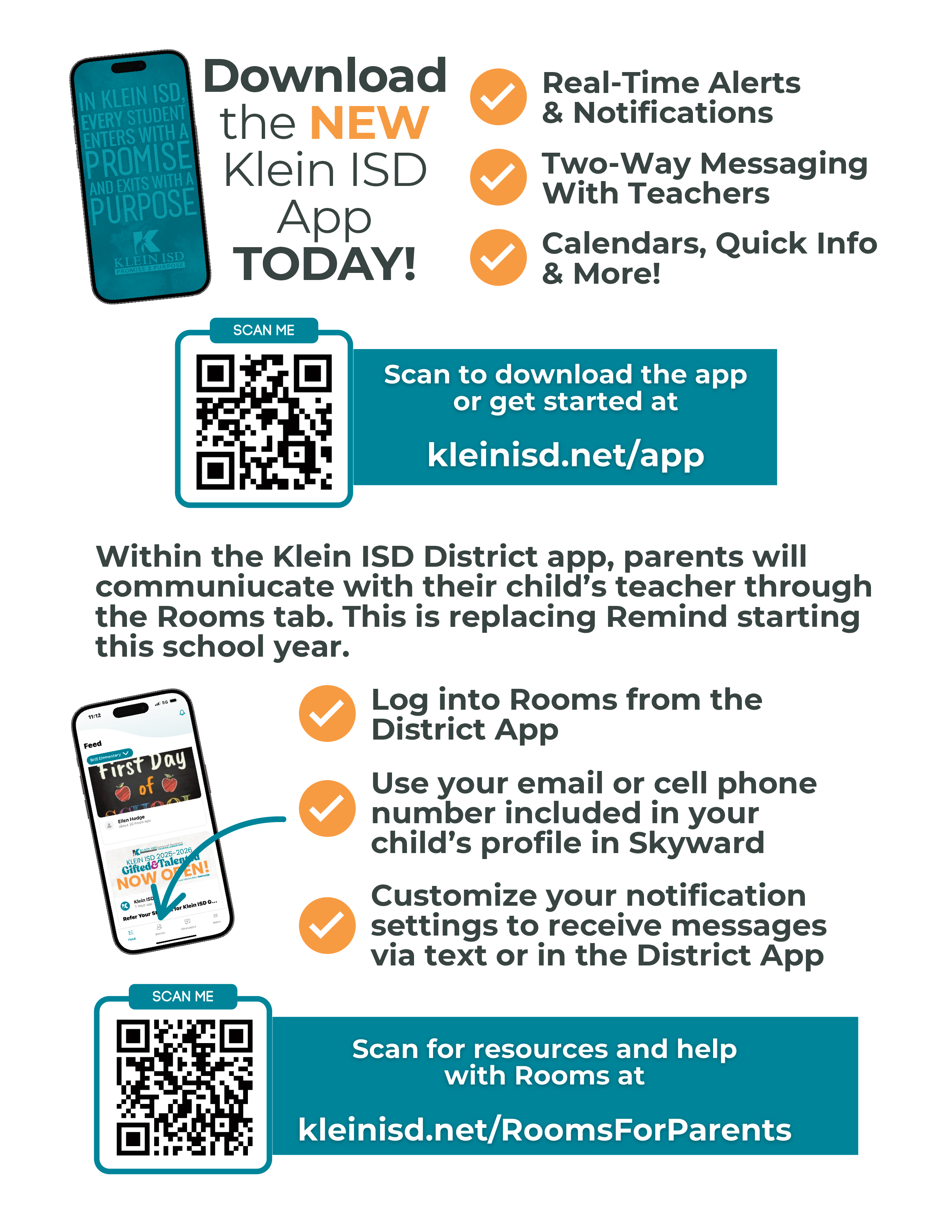 Download the NEW Klein ISD App Today
