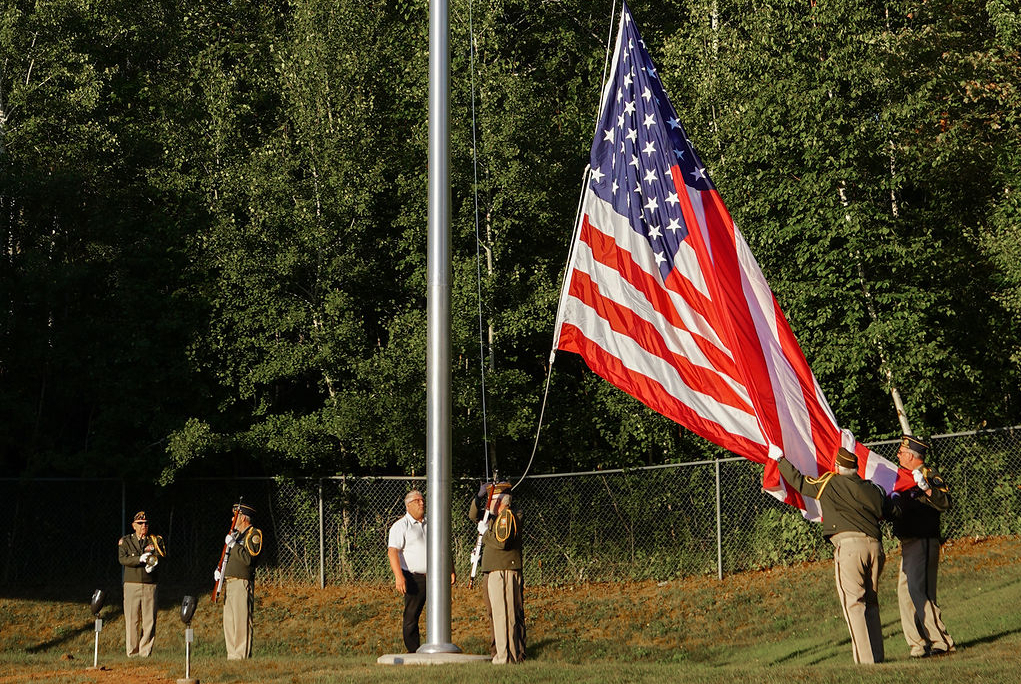 flagpole dedication for Gary Bowman