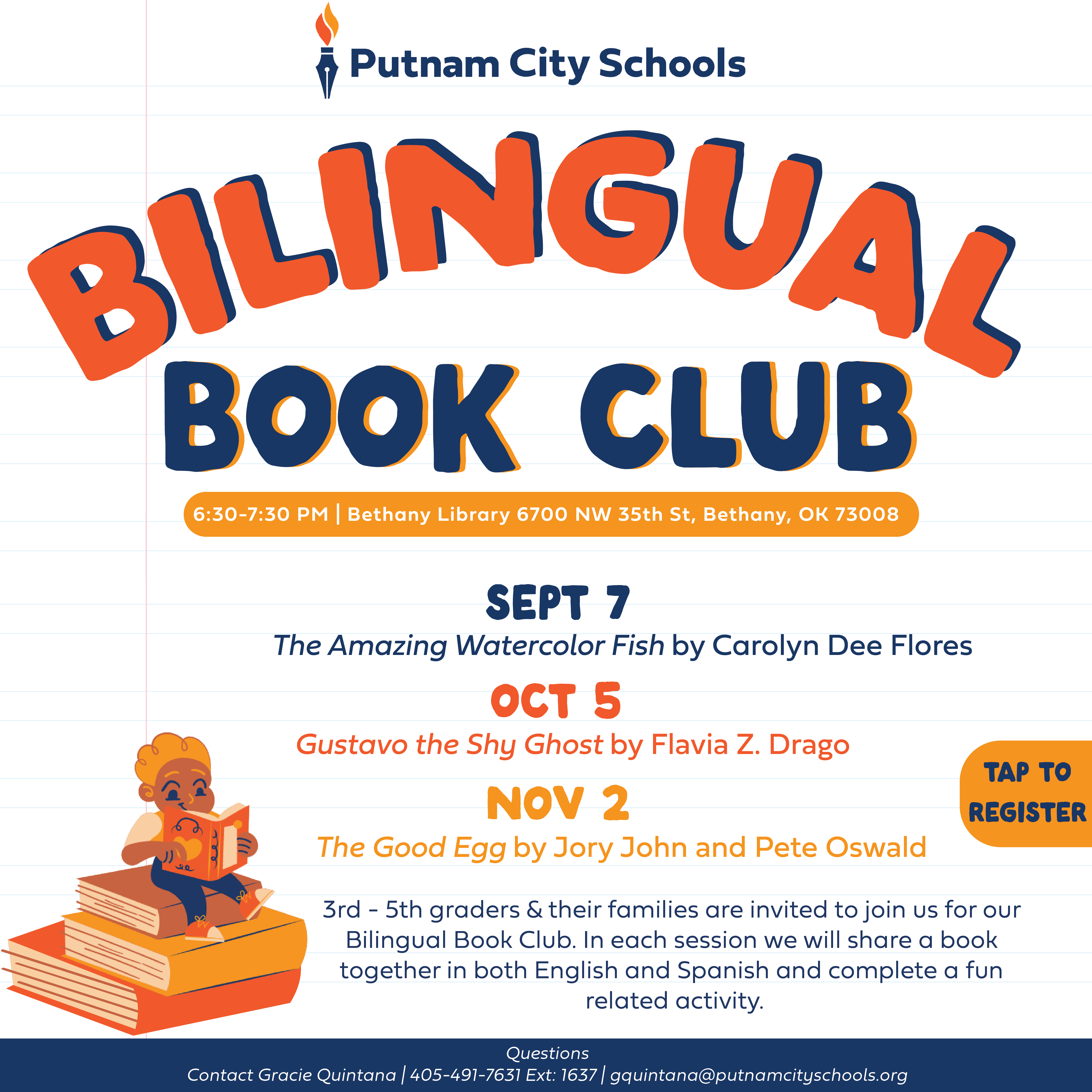 Bilingual book club sign up
