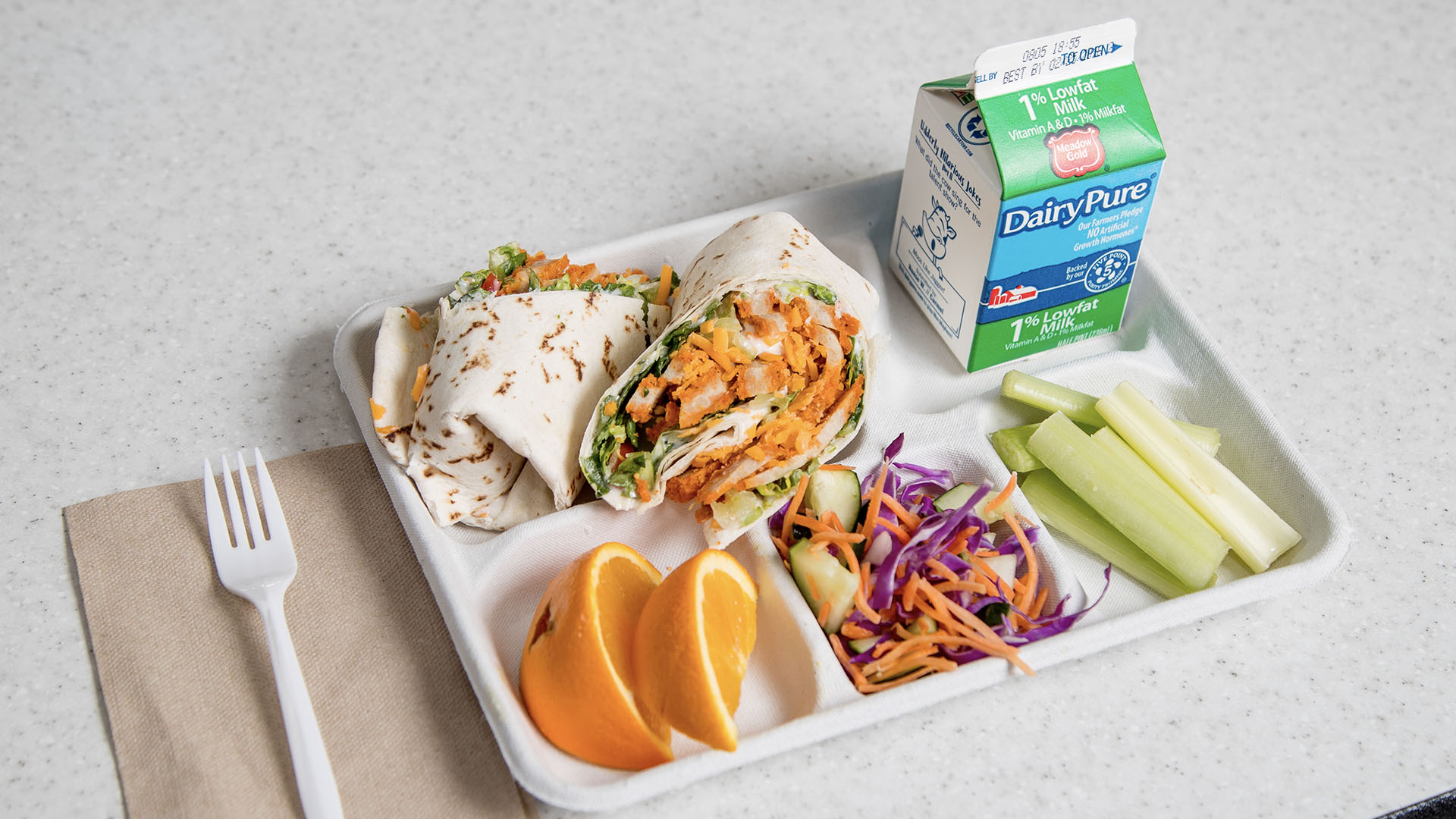 School lunch tray photo