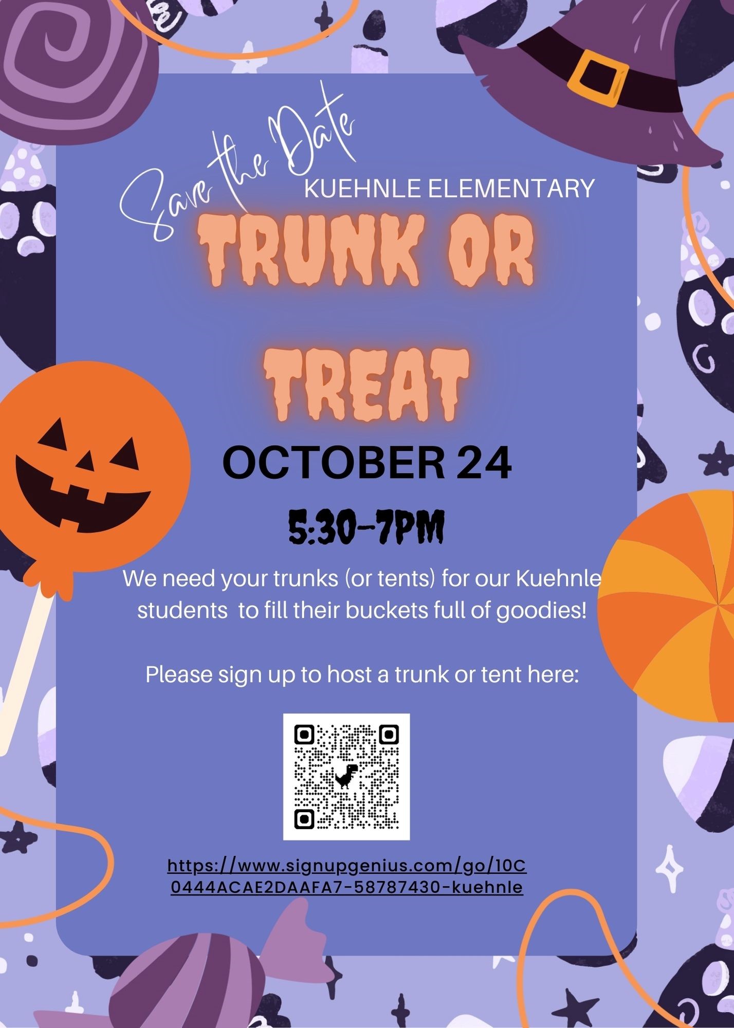 graphic image trunk or treat event