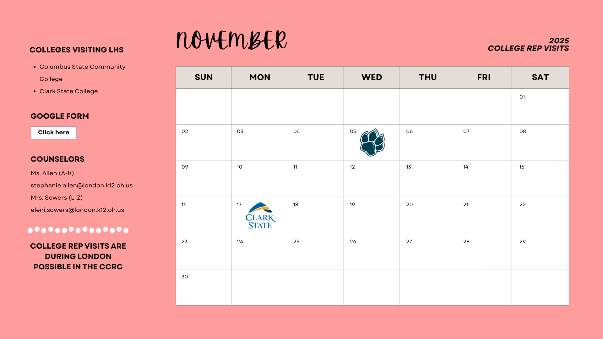 Nov Rep Visit