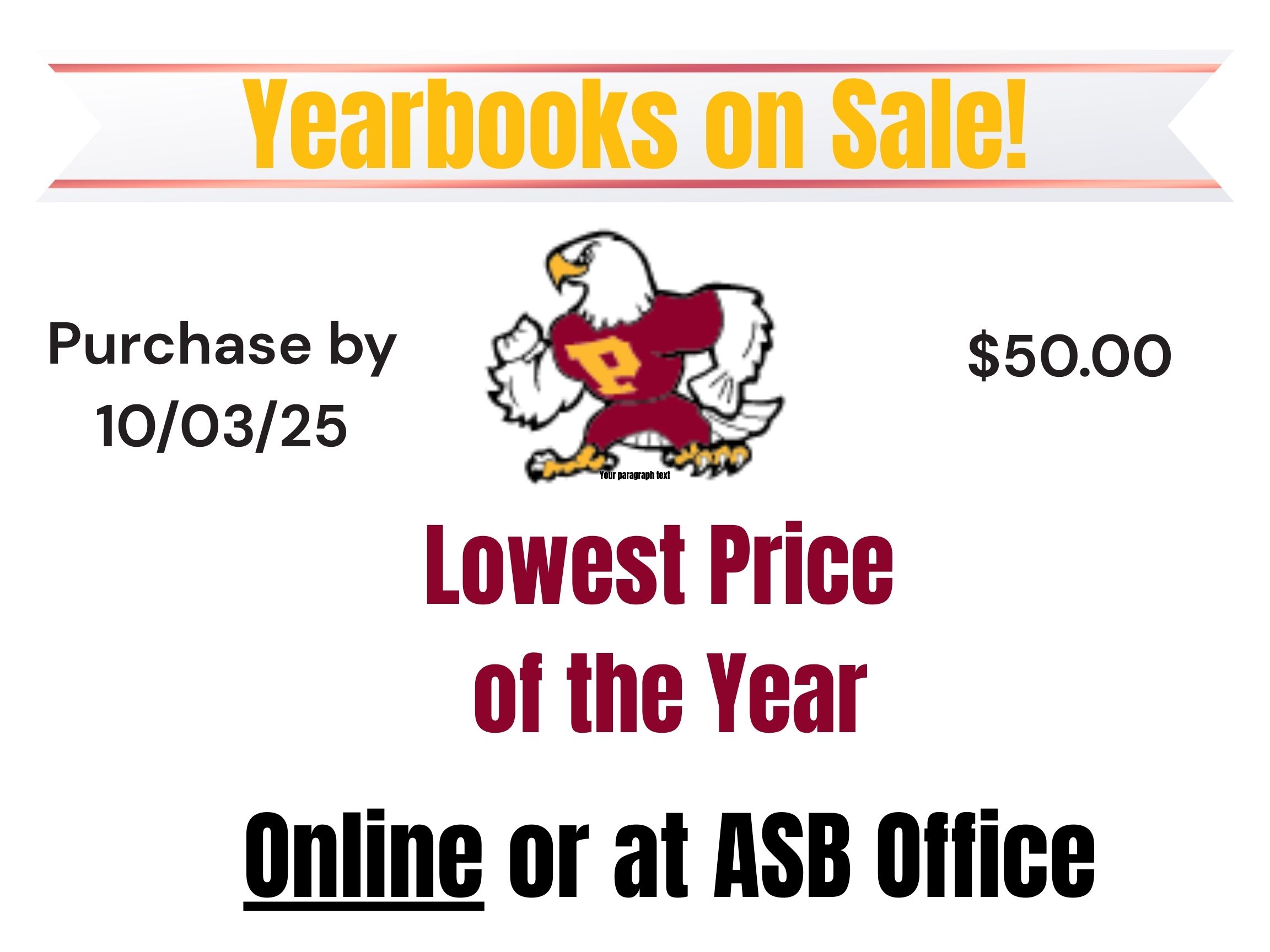 Yearbook sales
