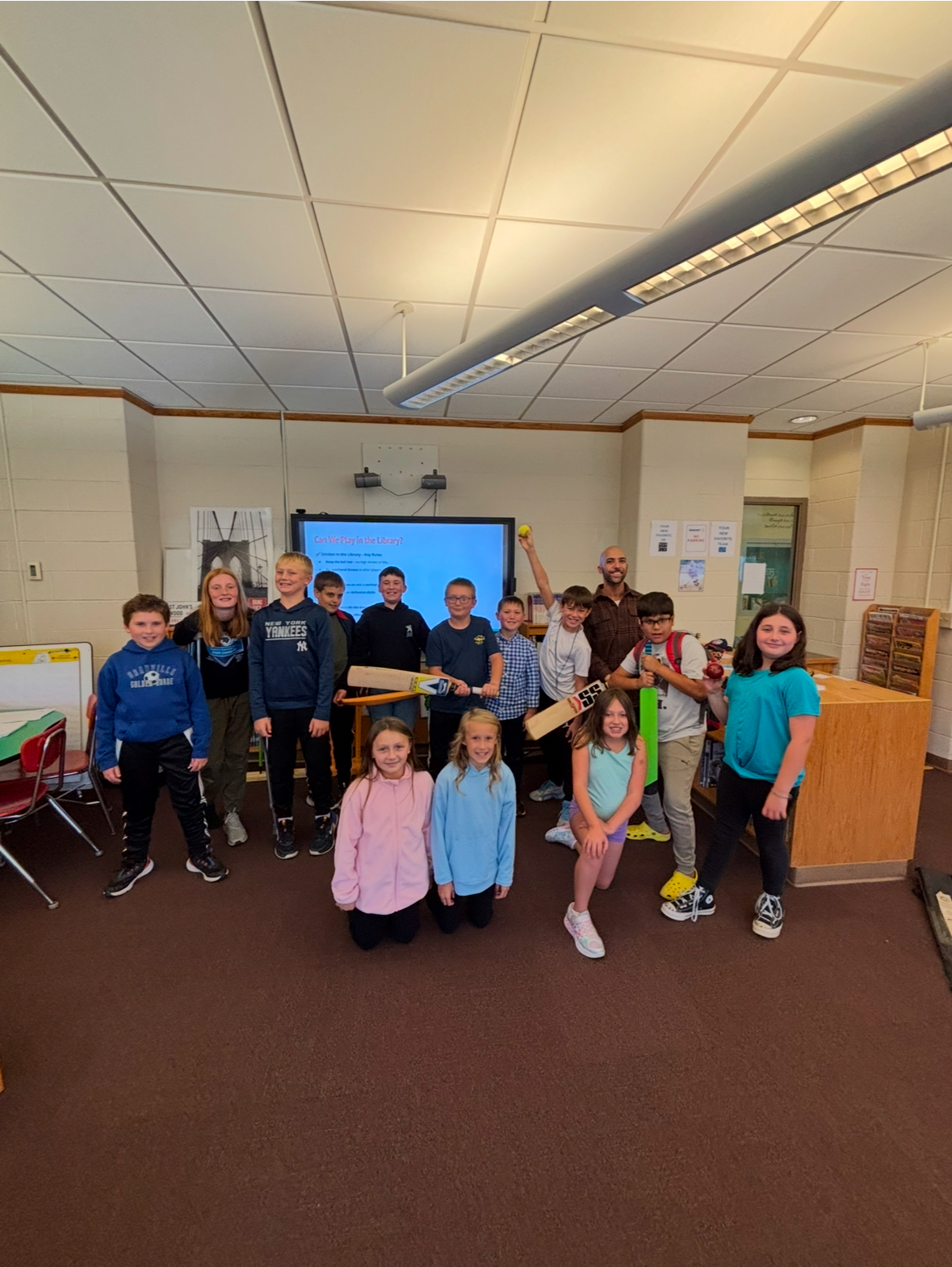 Future Cricket Team at GES - a group of students at the first meeting