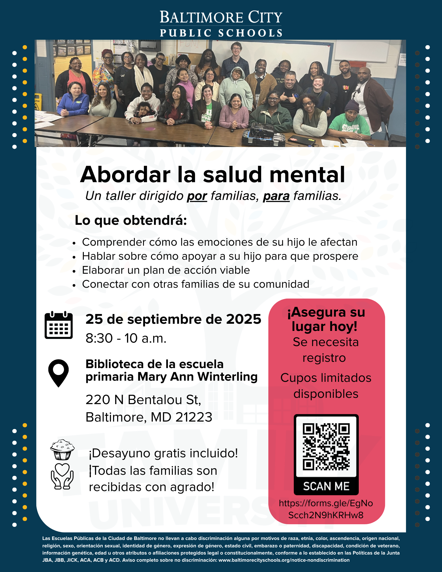 Volante sobre la Salud Mental de Family University