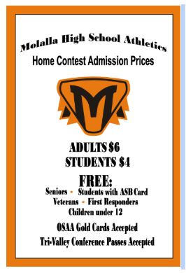 Athletic Event Admission Prices