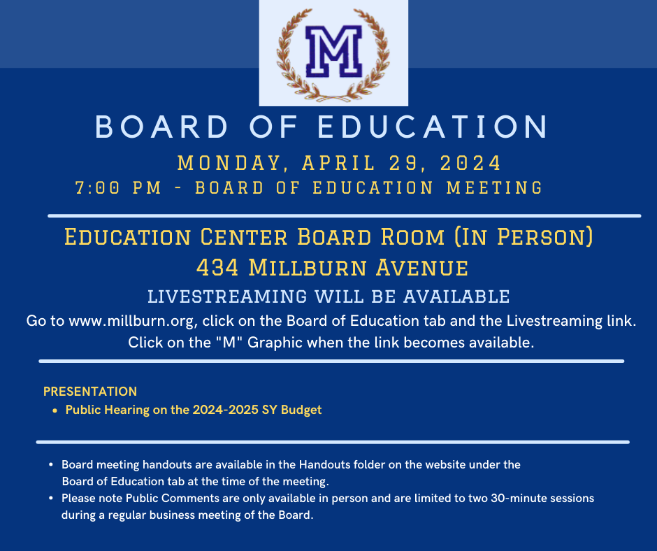 board meeting announcement