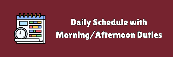Daily Schedule