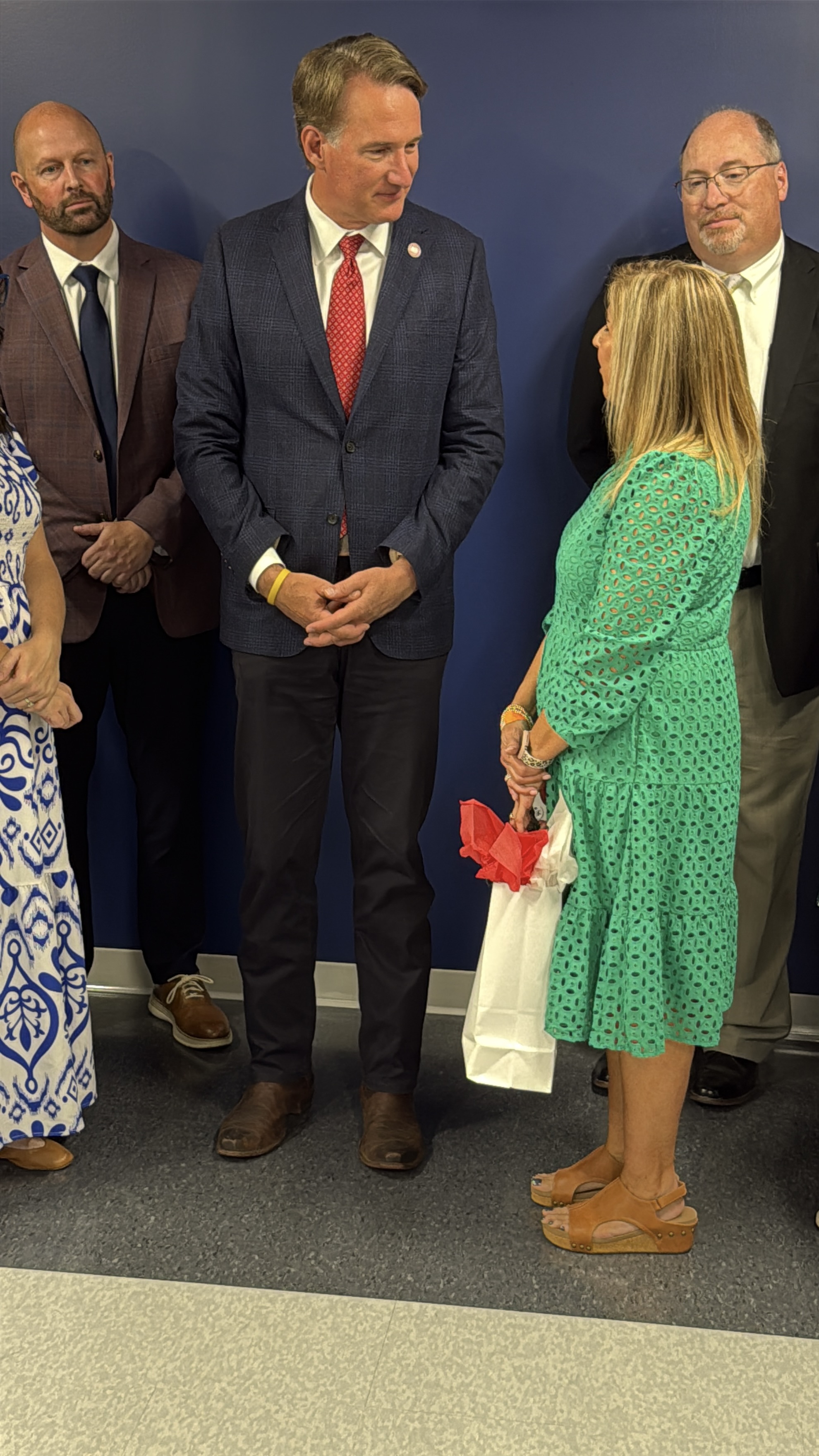 Governor Youngkin with Mary Beth Masters
