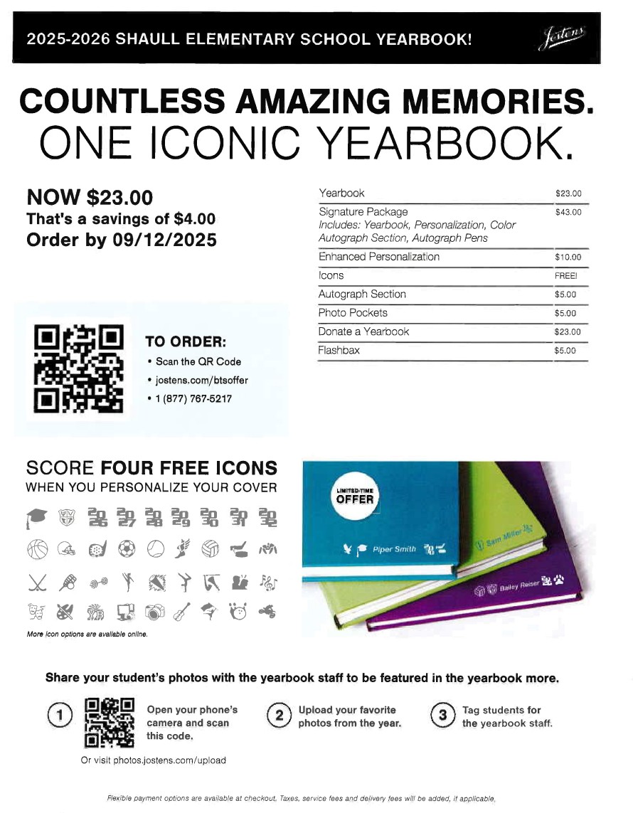 Discounted Yearbook Flyer