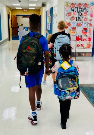 brothers walking together