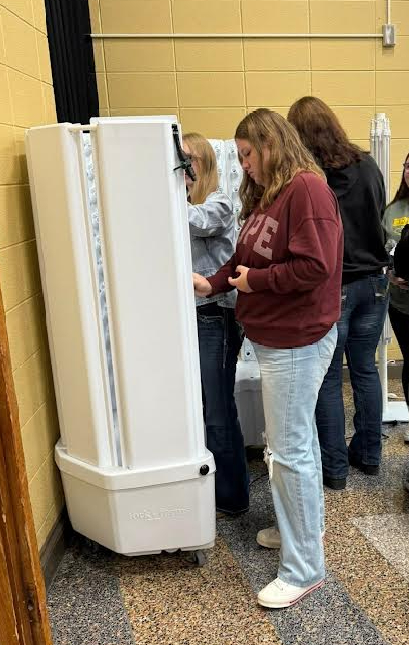 Hydroponic system in BHS Cafeteria