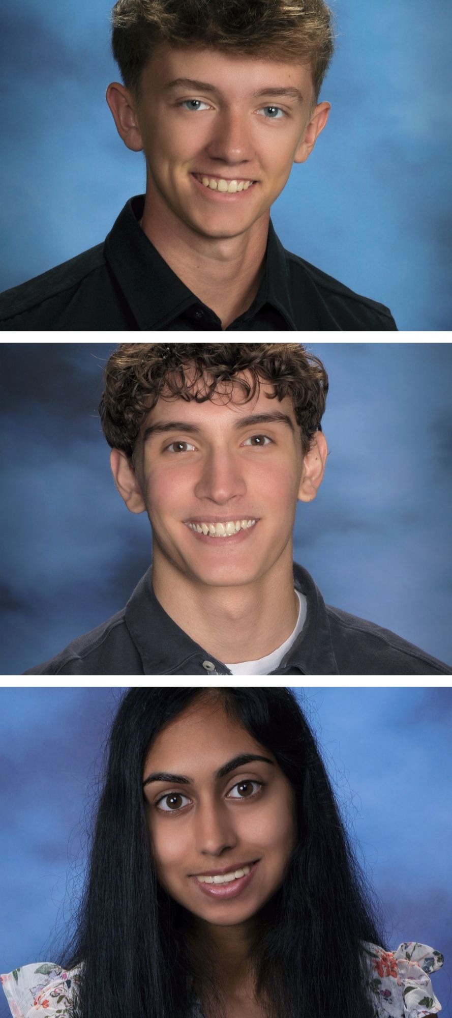 headshots of Connor Orr, Omer Mescioglu, Serena Sabzaali