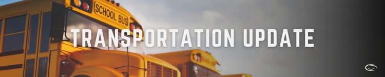 Cumberland Valley School District Transportation Update with school bus image.