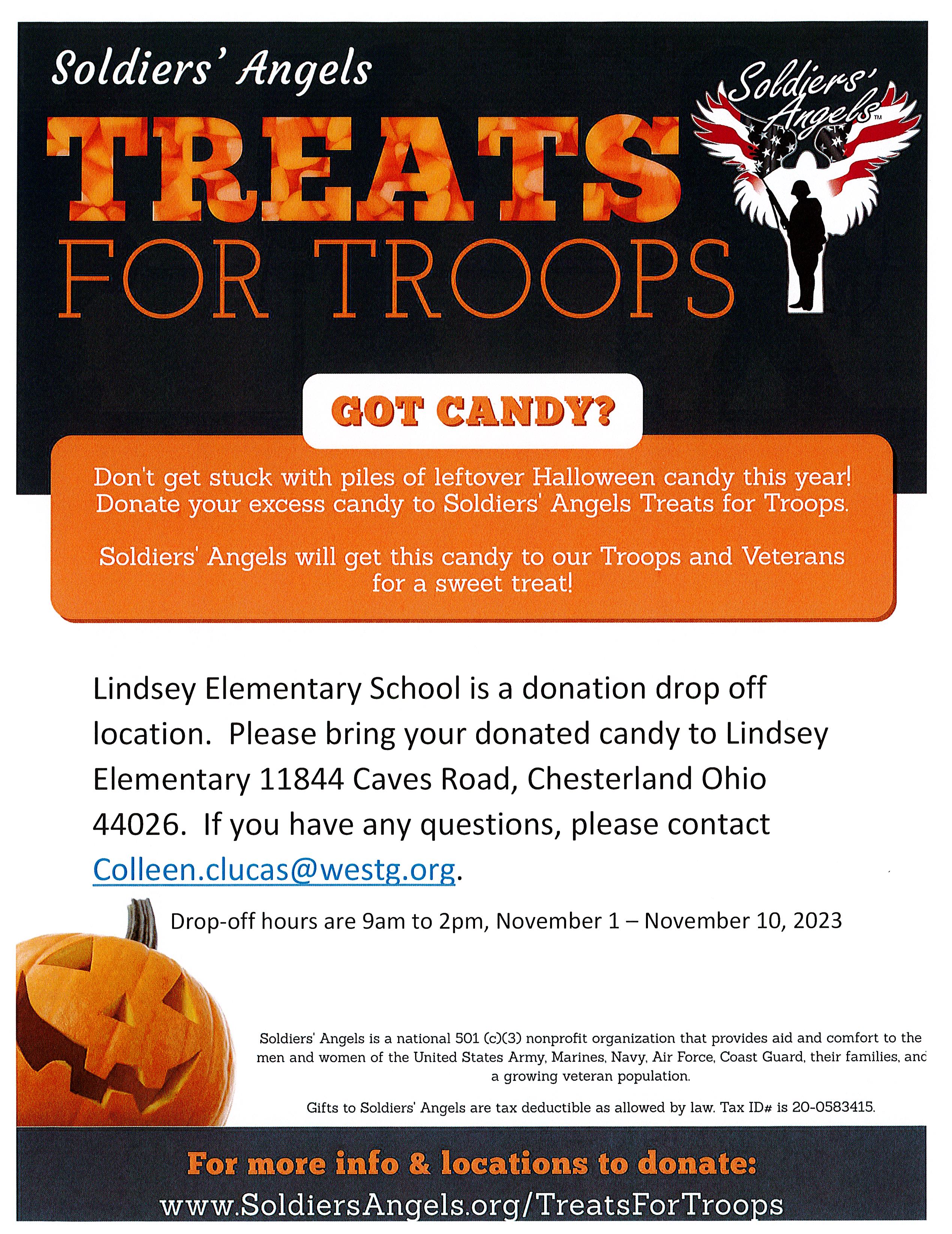 Candy for troops