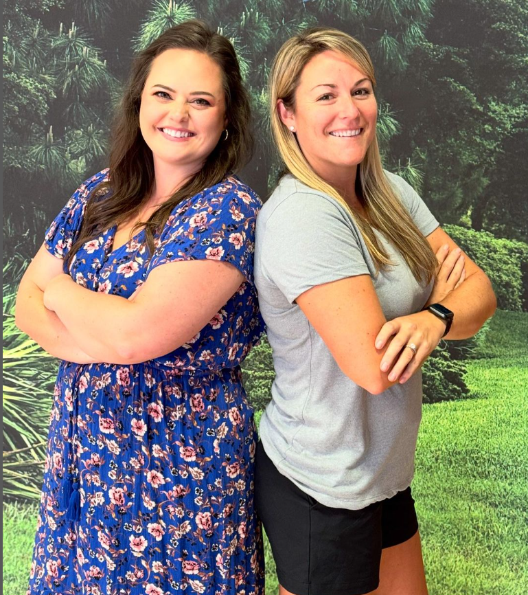 Mrs. Deming & Ms. Bellairs co-host the Morning Show Live at Pines Lake