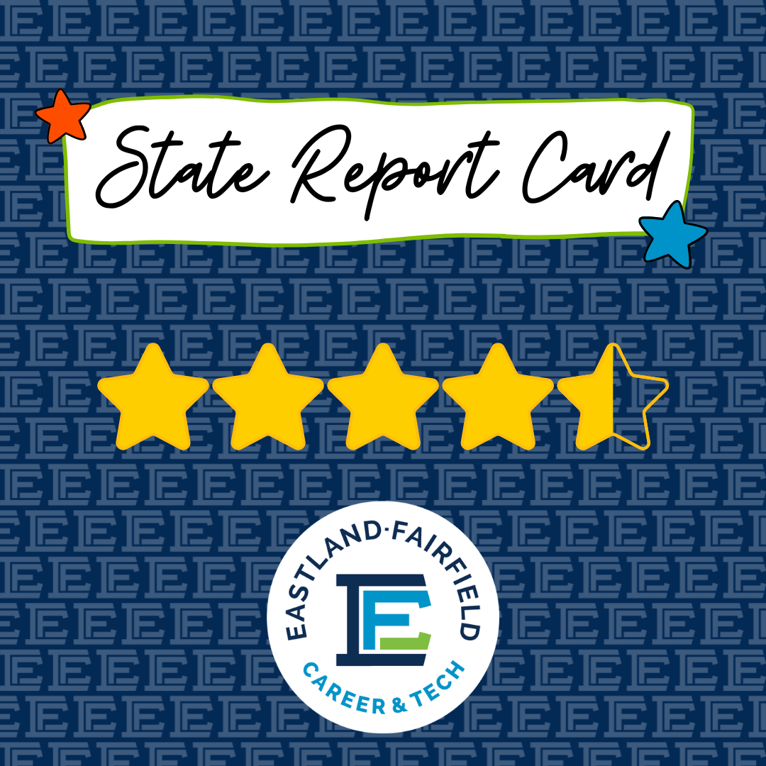 "State Report Card" with 4.5 stars filled in, EFCTS badge logo at the bottom.