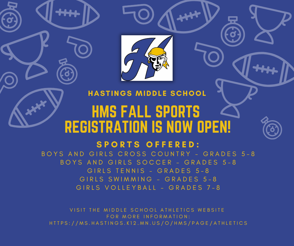 middle school fall sports