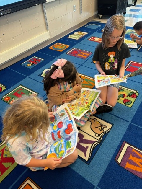 Students reading