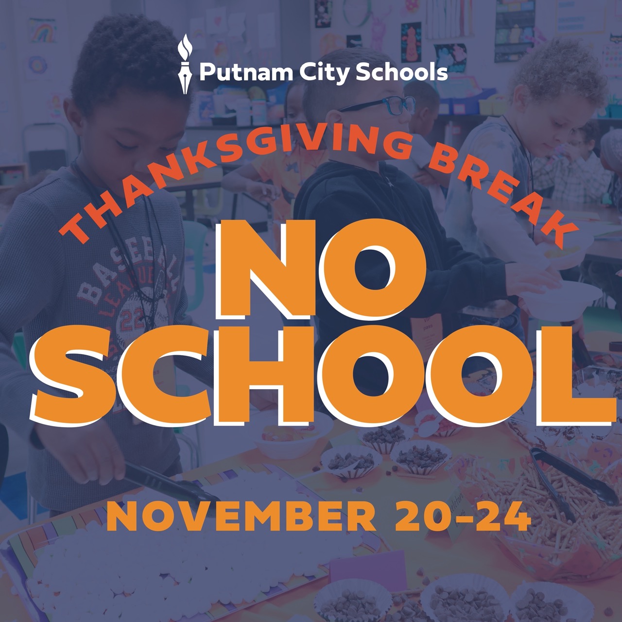 Thanksgiving break - No School October 19, 20, 23