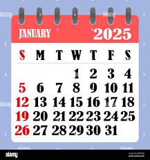 Jan 2025 calendar