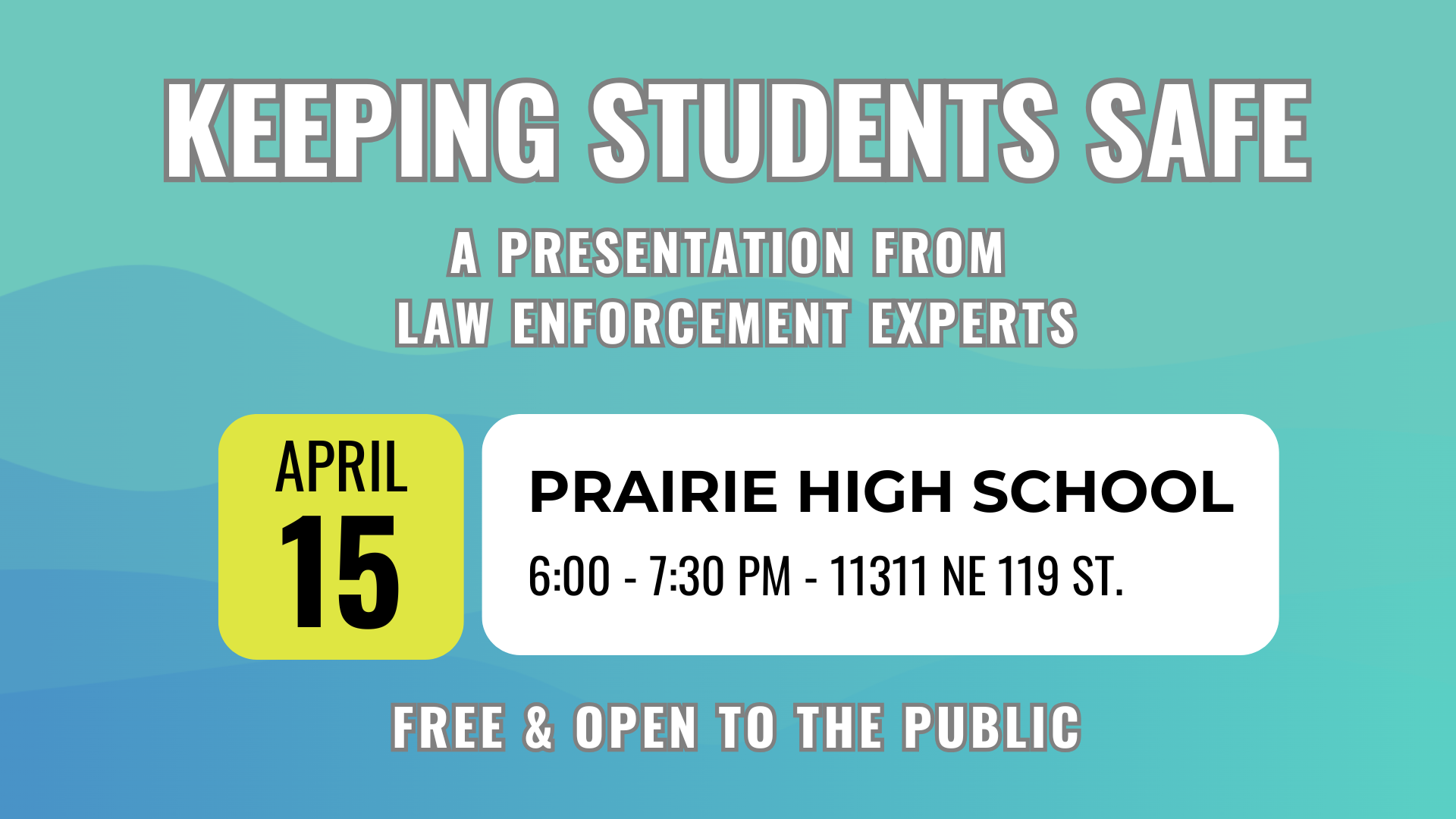 Keeping Students Safe flyer