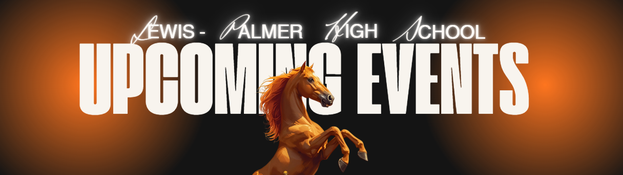 Upcoming events clip art with raging horse