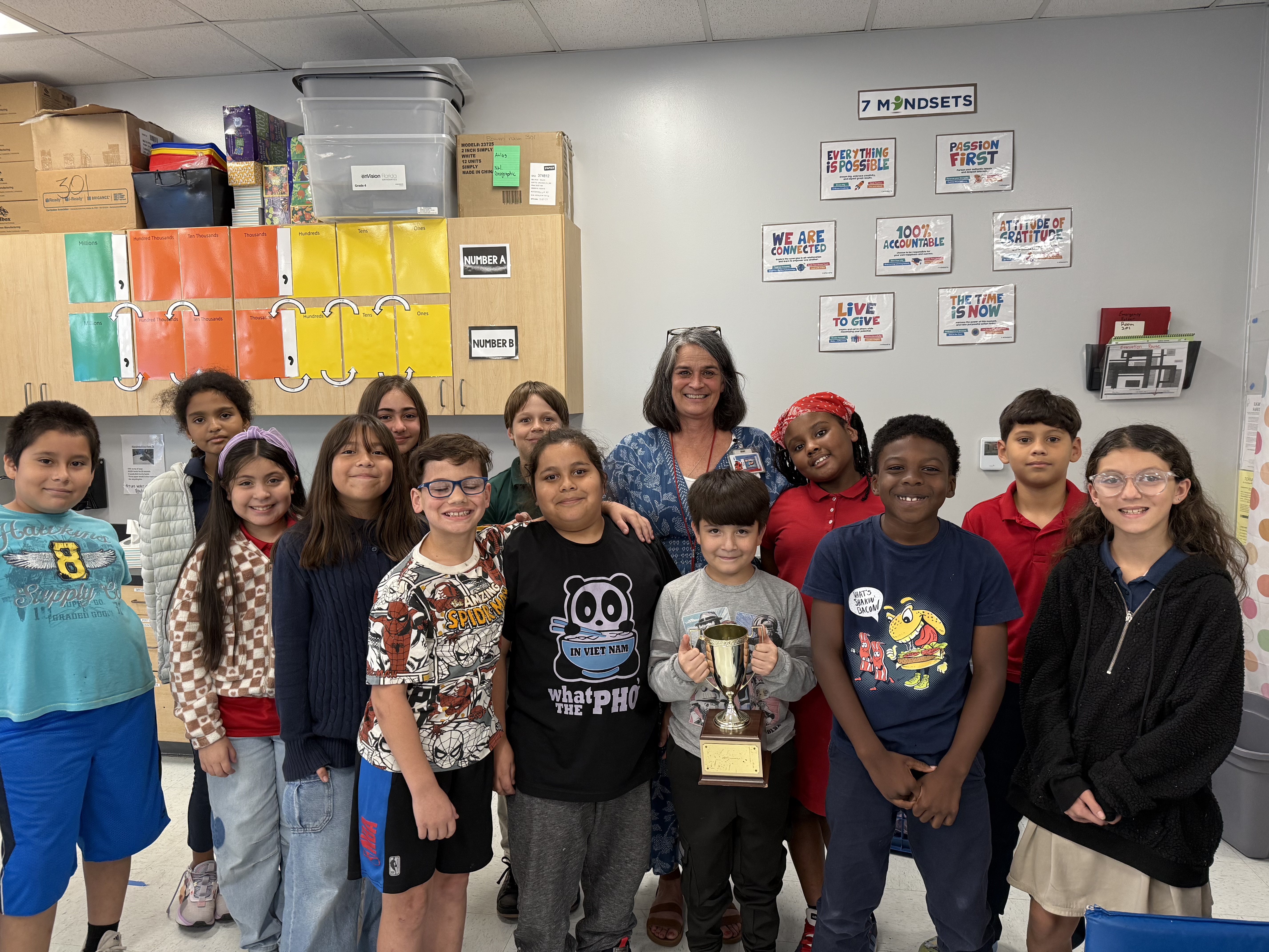 group of students witth teacher