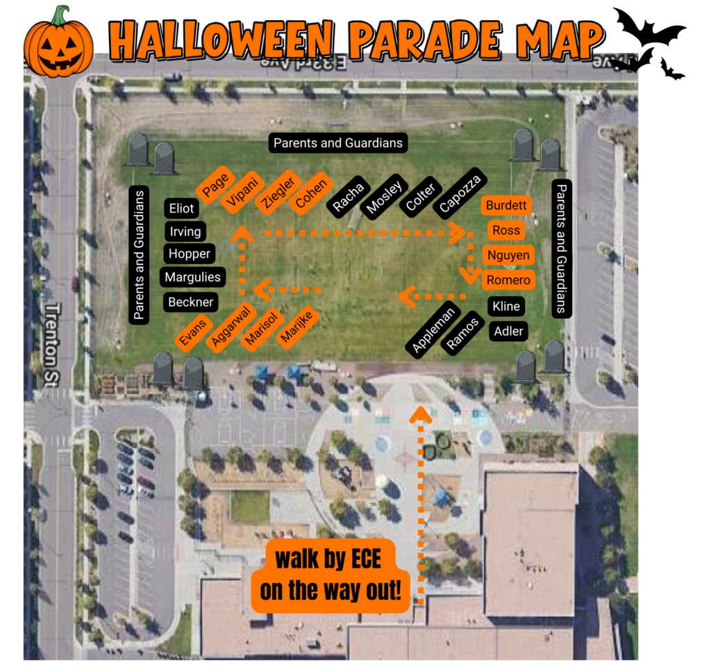 halloween parade map
