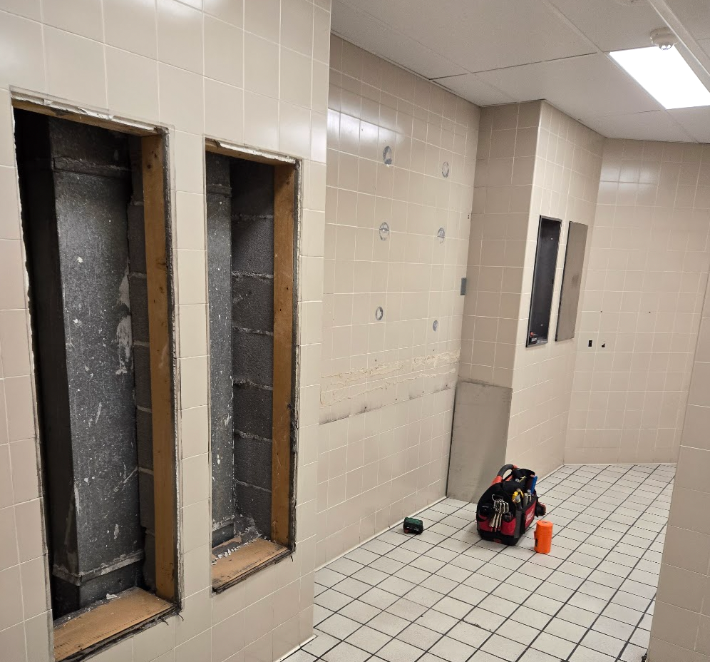 torn up bathroom