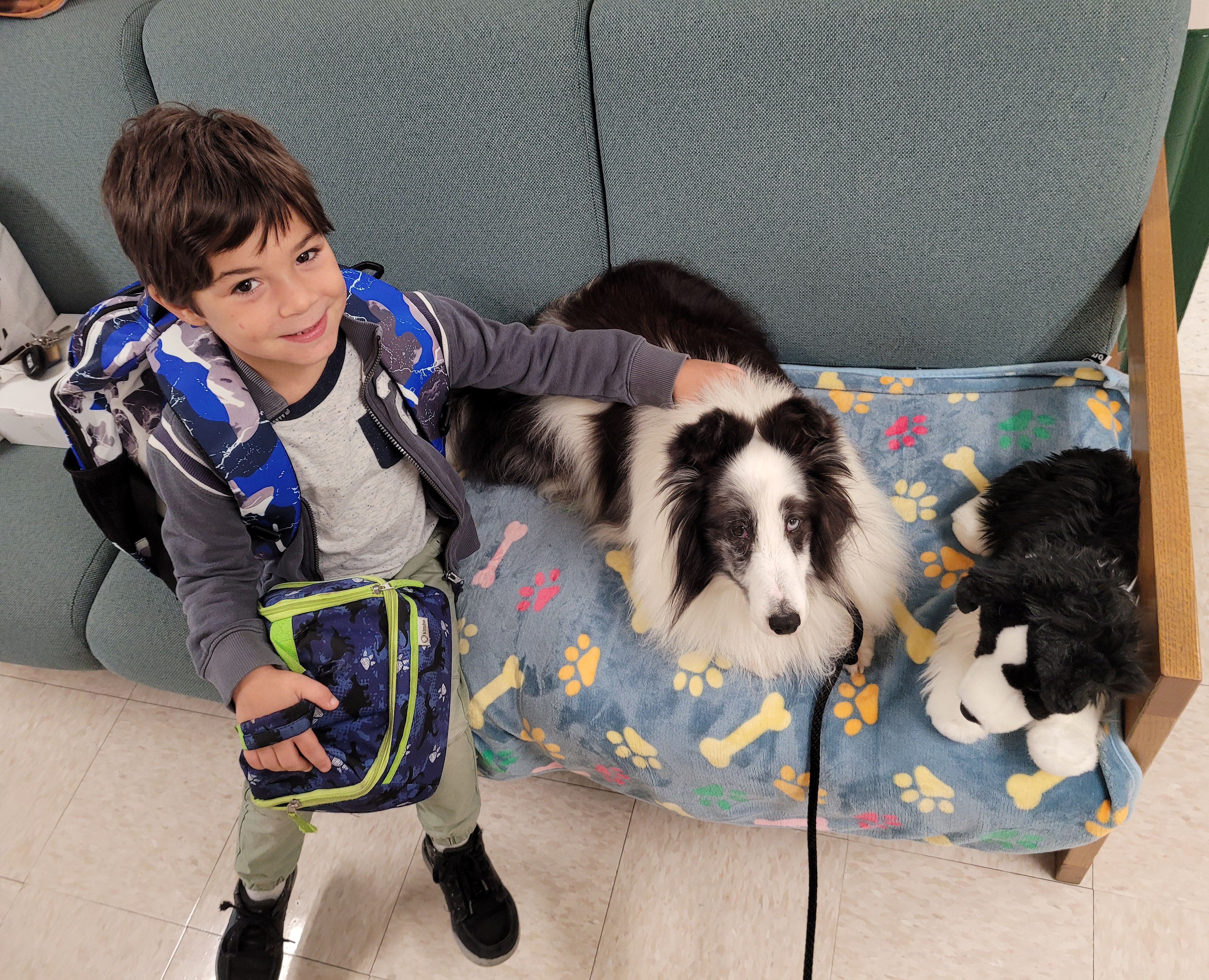At Lafayette Elementary School, we're committed to creating a welcoming environment for all students. Mrs. Scura, our school counselor, partners with Linda DeYoung and her therapy dog, Gavin, to provide a comforting presence, especially for new or nervous students. Linda has been bringing her therapy dogs to the Wayne Public Schools since 2009, offering a calming influence. 