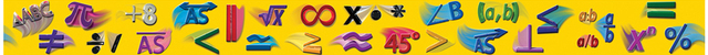 math symbols banner