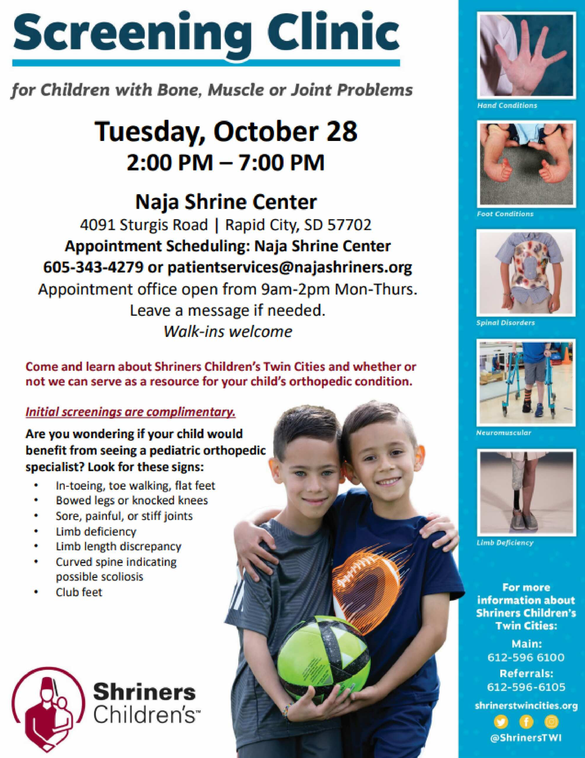 flyer for shriners event