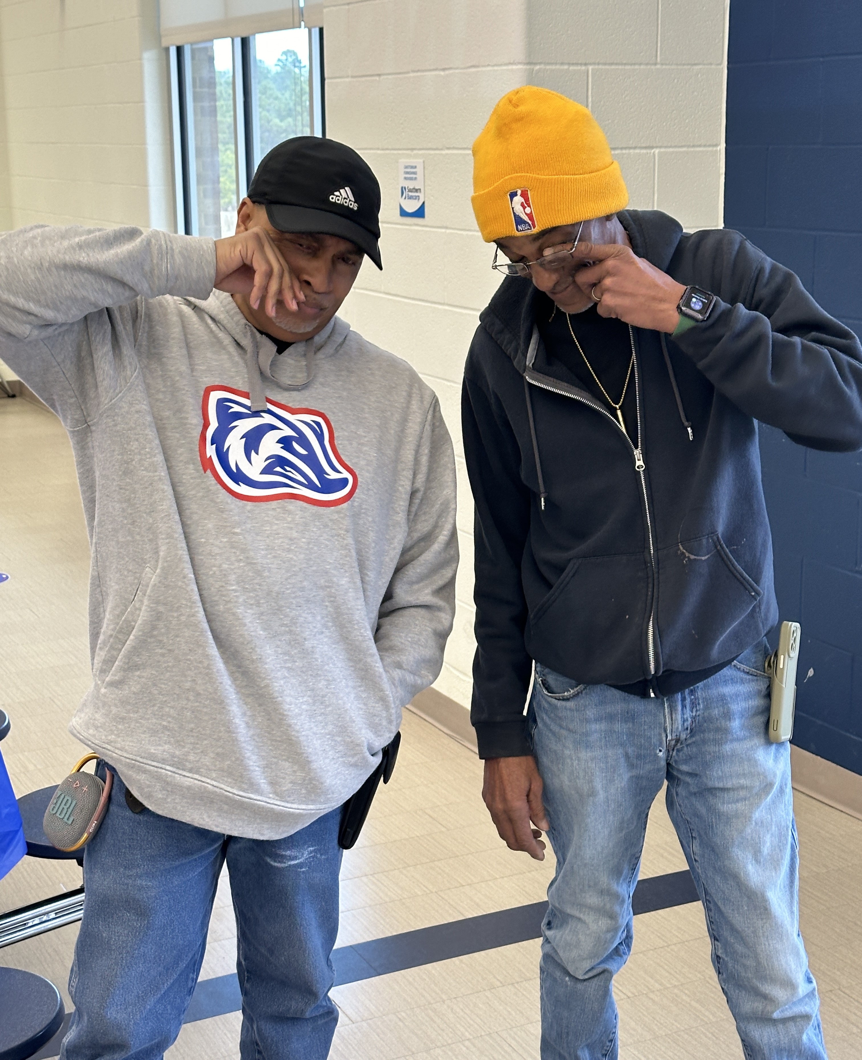 Some sad custodians.