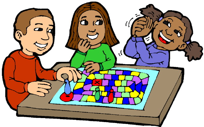 kids playing board game