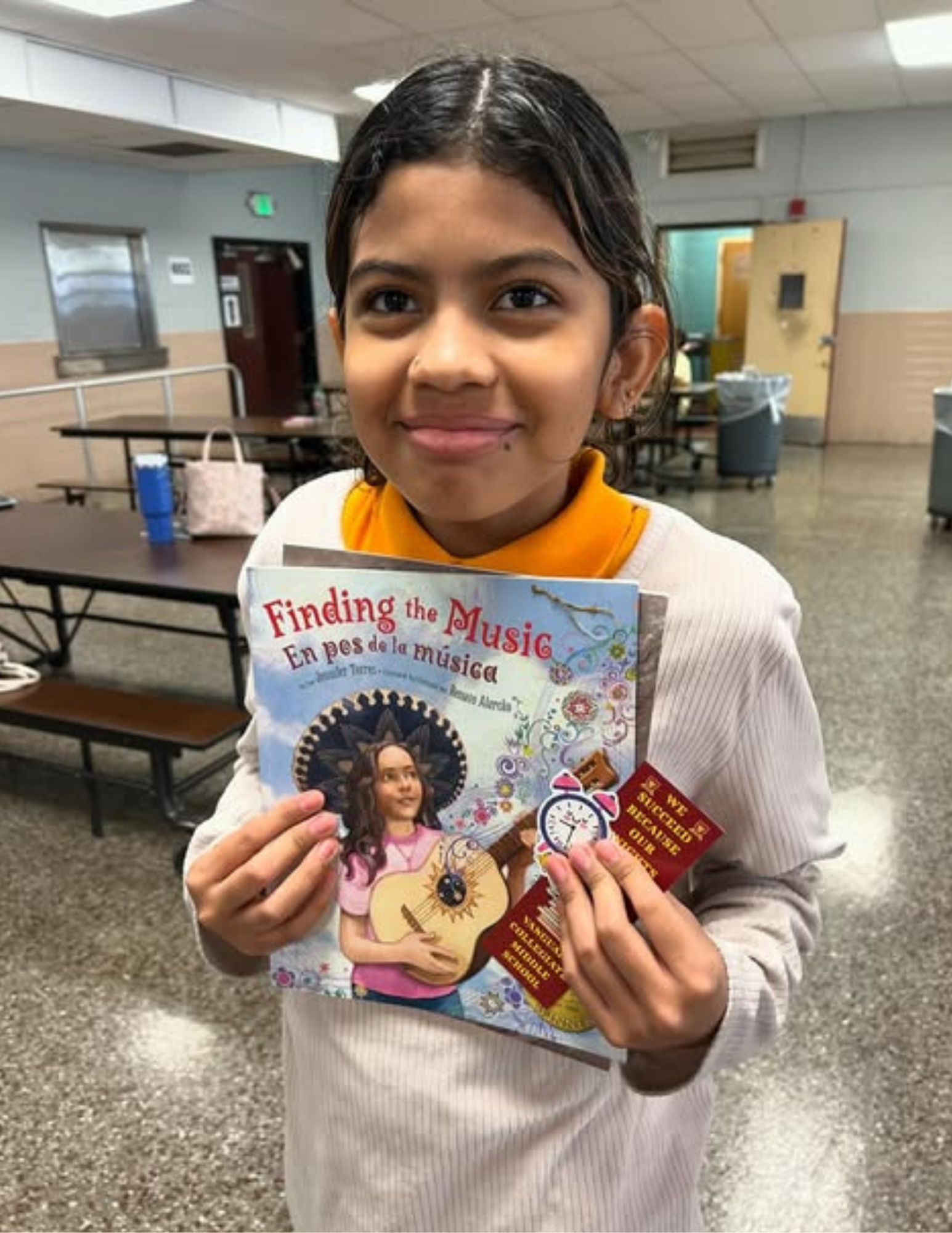 Una estudiante en la Escuela Intermedia Vanguard Collegiate