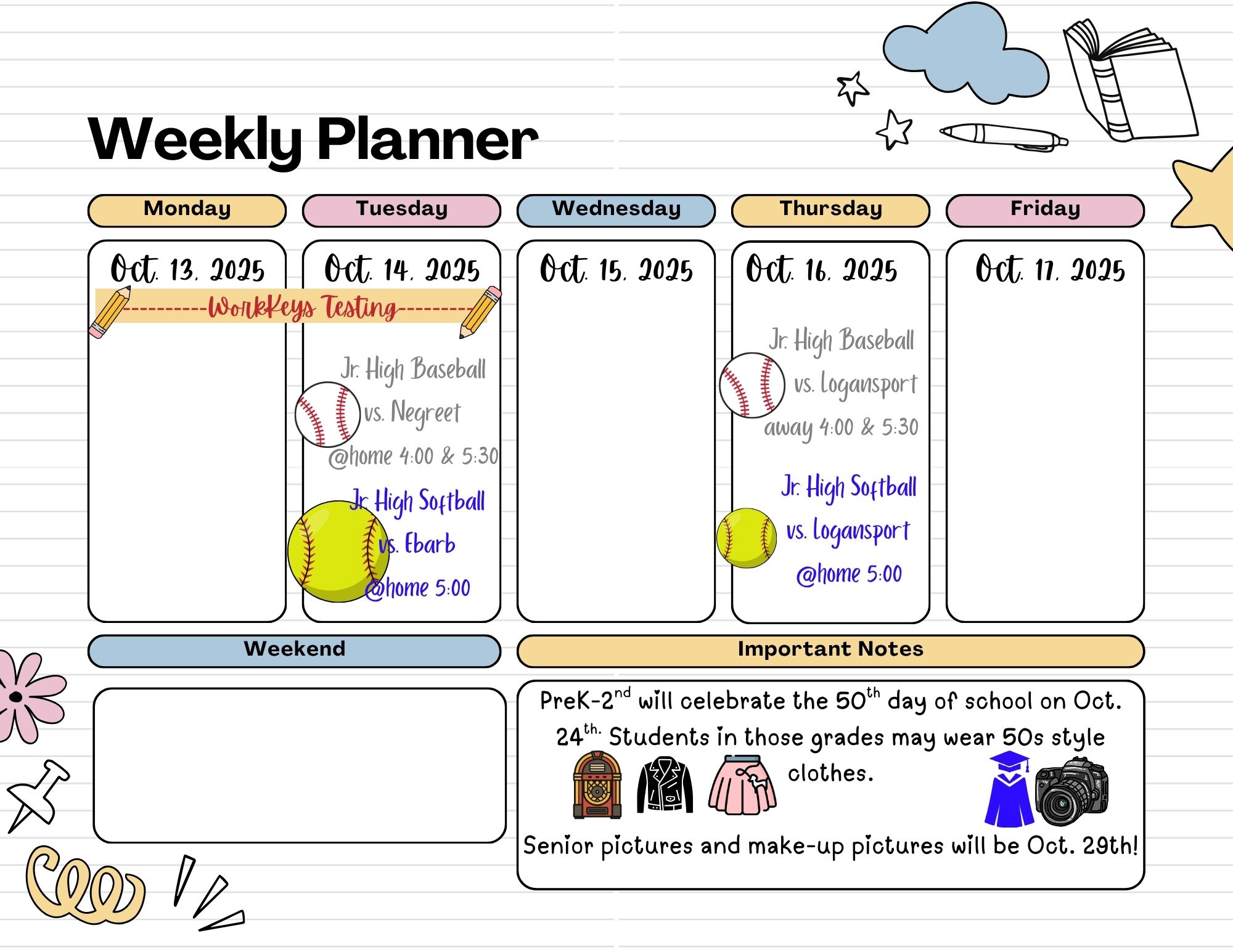 Weekly Planner
