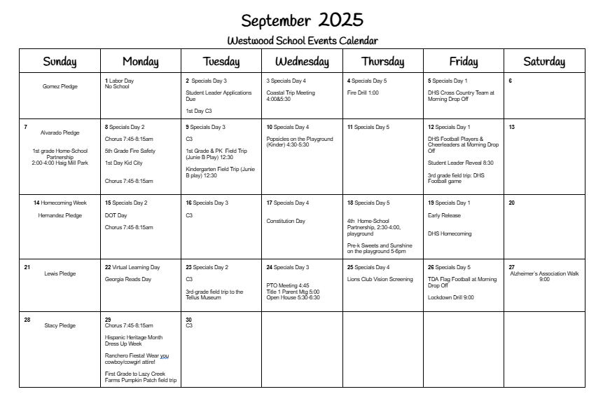 September Events
