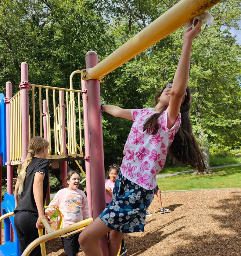 Sticky stuff all over the bars at recess Luckily, we have the best kids at JFK who offered to help me clean it up!! Teamwork at its finest!