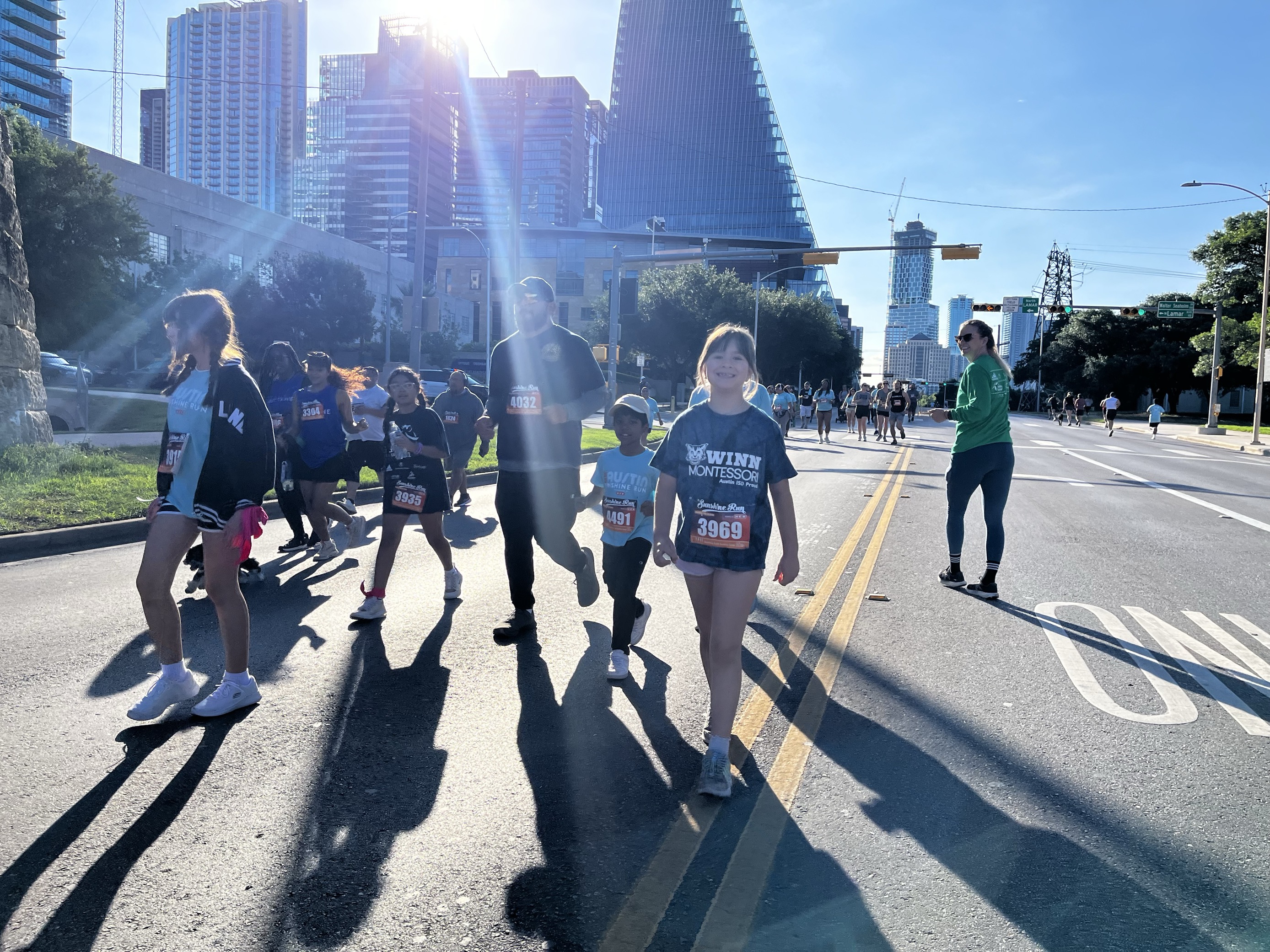 People running