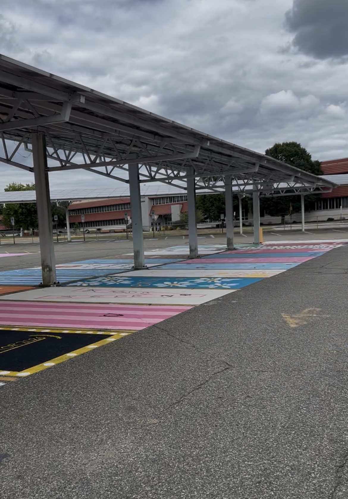 WHHS Paints a Parking Spot