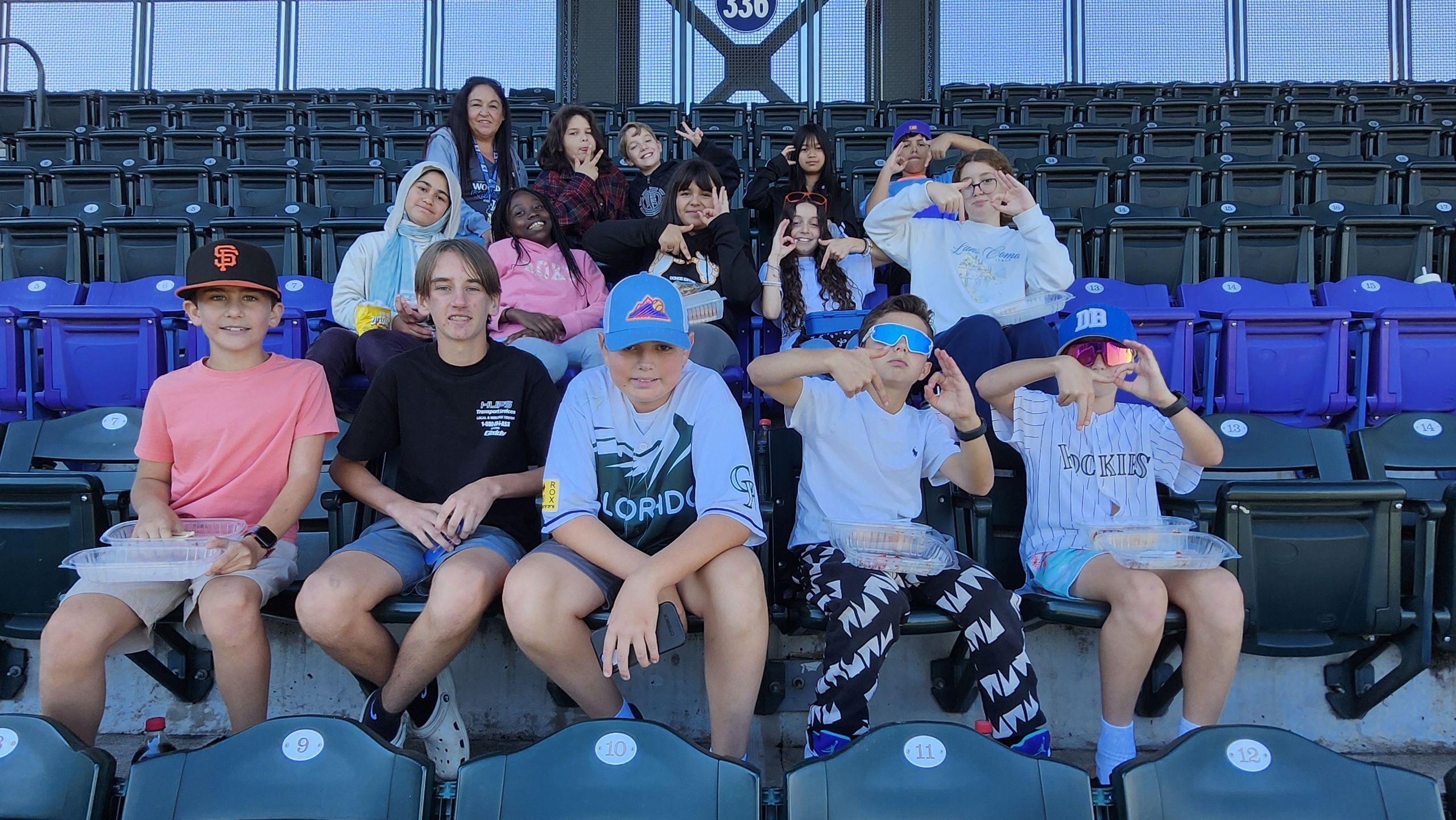 kids at baseball game