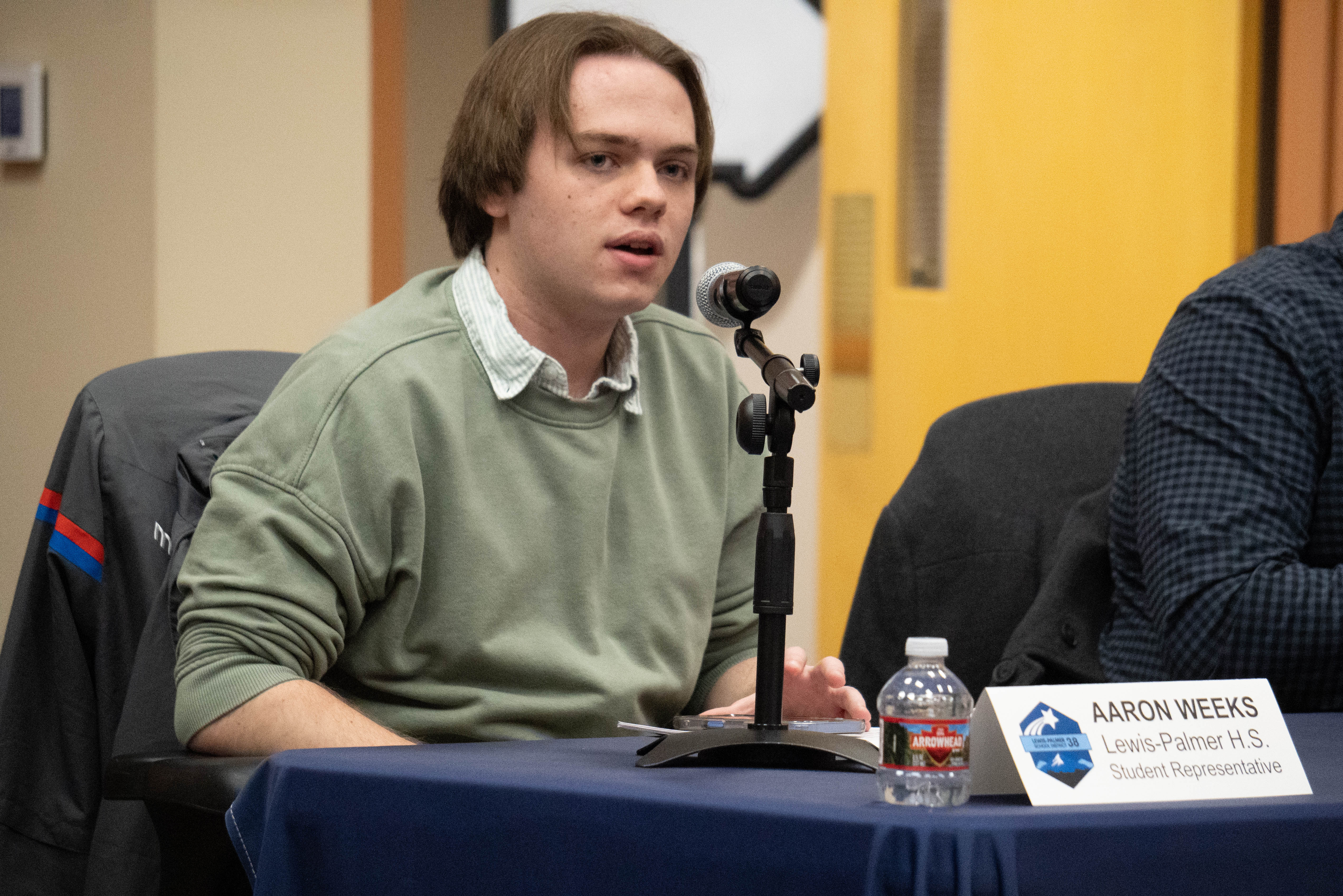 Student from LPHS shares an update at the BOE meeting