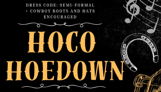 HOCO HOEDOWN title banner